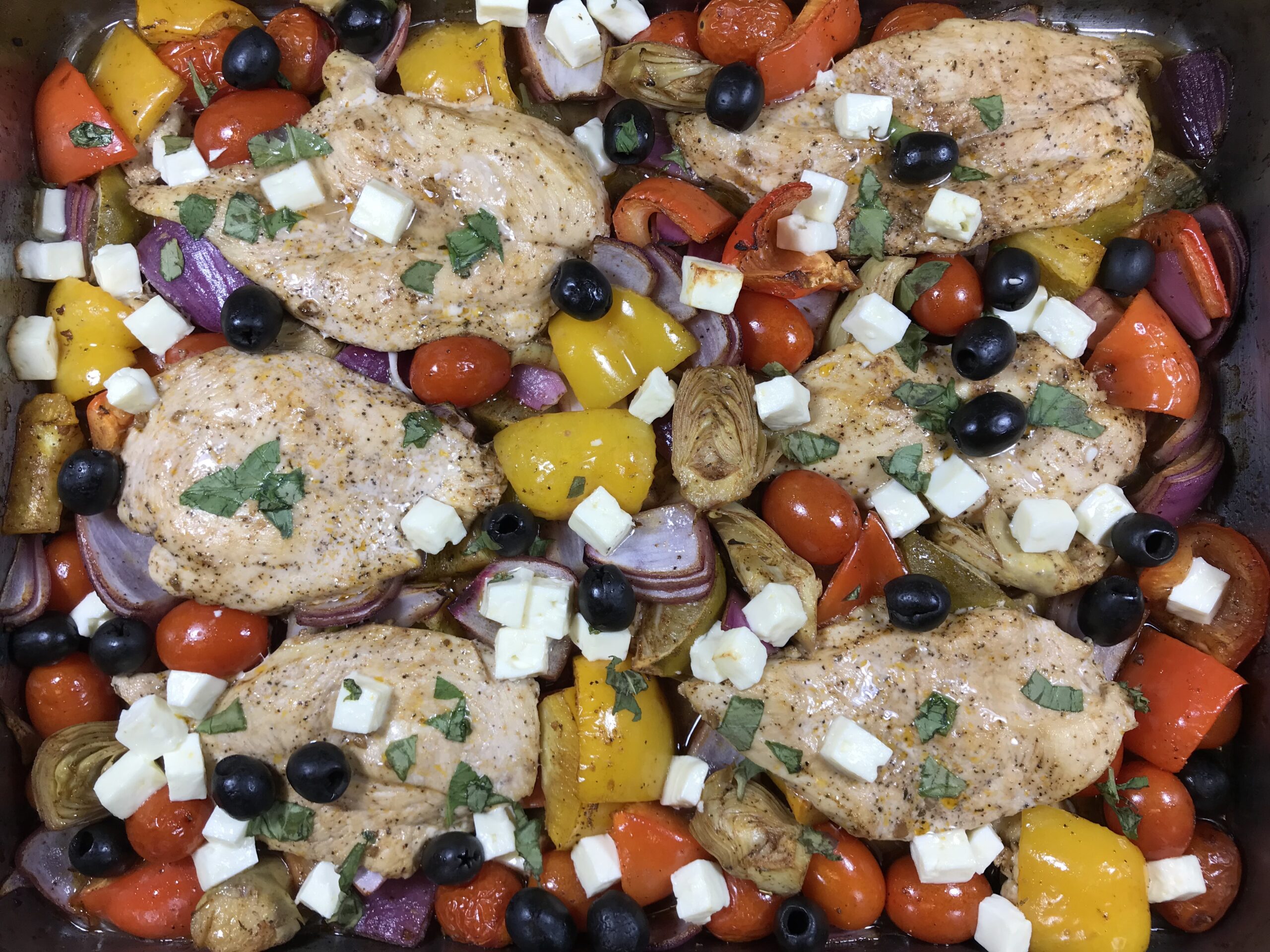 Greek Chicken Sheet Pan Dinner – Paula's Recipes